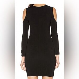 Elizabeth and James Black Cold Shoulder Dress